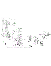Pump parts for Bosch Dishwasher SPV68U53UC/28 from AppliancePartsPros.com