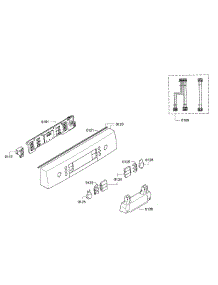 Control Panel parts for Bosch Dishwasher SPE53U52UC/30 from AppliancePartsPros.com