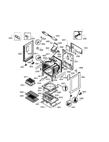 Cavity & Frame parts for Bosch Range HGS3063UC/07 from AppliancePartsPros.com