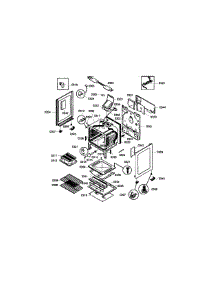 Cavity & Frame parts for Bosch Range HGS3063UC/05 from AppliancePartsPros.com