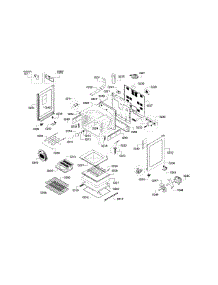 Cavity Assembly parts for Bosch Range HES5053U/09 from AppliancePartsPros.com