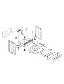 Frame & Drawer parts for Bosch Range HEI7132U/03 from AppliancePartsPros.com