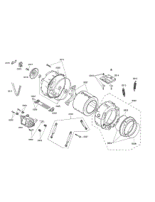 Drum  /  Tub  /  Motor parts for Bosch Washer WAS20160UC/20 from AppliancePartsPros.com