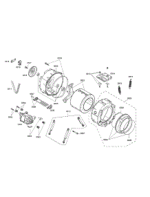 Drum  /  Tub  /  Motor parts for Bosch Washer WAS20160UC/28 from AppliancePartsPros.com