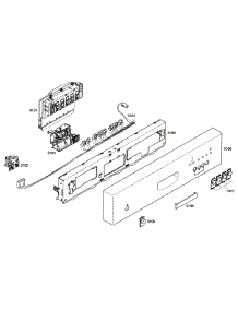 Control Panel parts for Bosch Dishwasher SHE42L16UC/38 from AppliancePartsPros.com