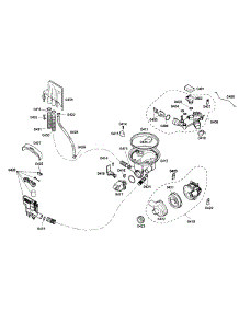Pump parts for Bosch Dishwasher SHE42L16UC/38 from AppliancePartsPros.com