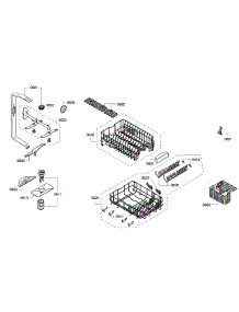 Rack parts for Bosch Dishwasher SPE53U52UC/30 from AppliancePartsPros.com