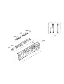 Control Panel parts for Bosch Dishwasher SPV68U53UC/30 from AppliancePartsPros.com