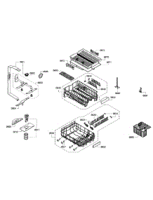 Rack parts for Bosch Dishwasher SPV68U53UC/30 from AppliancePartsPros.com