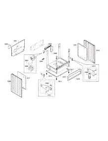 Frame parts for Bosch Range HEI7132U/06 from AppliancePartsPros.com