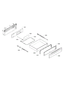 Drawer parts for Bosch Range HEI7132U/06 from AppliancePartsPros.com