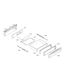 Drawer parts for Bosch Range HEI7132U/05 from AppliancePartsPros.com