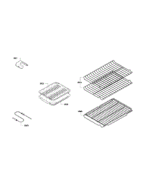 Rack Assembly parts for Bosch Range HEI7132U/05 from AppliancePartsPros.com