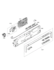 Control Panel parts for Bosch Dishwasher SHX57C05UC/31 from AppliancePartsPros.com