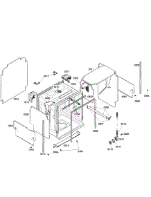 Cabinet parts for Bosch Dishwasher SHX57C05UC/31 from AppliancePartsPros.com