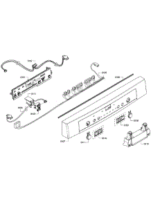 Control Panel parts for Bosch Dishwasher SHE3AR76UC/08 from AppliancePartsPros.com
