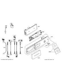 Control Panel parts for Bosch Washer WAS20160UC/01 from AppliancePartsPros.com
