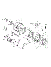 Drum Assembly parts for Bosch Washer WAS20160UC/01 from AppliancePartsPros.com