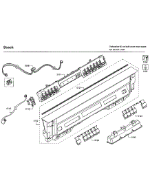 Control Panel parts for Bosch Dishwasher SHEM63W56N/01 from AppliancePartsPros.com