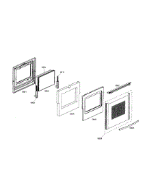 Door parts for Bosch Range HDS7152U/01 from AppliancePartsPros.com