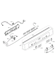 Control Panel parts for Bosch Dishwasher SHE3ARF5UC/21 from AppliancePartsPros.com