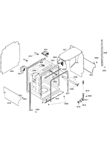 Cabinet parts for Bosch Dishwasher SHX57C05UC/46 from AppliancePartsPros.com