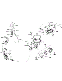 Pump parts for Bosch Dishwasher SHX57C05UC/46 from AppliancePartsPros.com