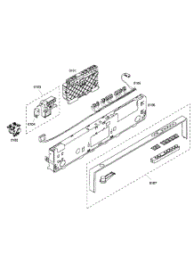 Control Panel parts for Bosch Dishwasher SHX57C05UC/36 from AppliancePartsPros.com