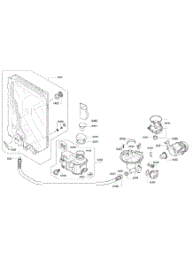 Pump Assembly parts for Bosch Dishwasher S47KMK15UC/22 from AppliancePartsPros.com