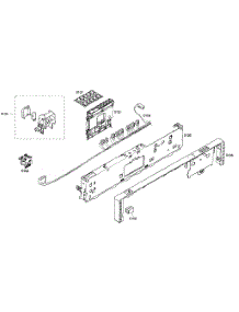 Control Panel parts for Bosch Dishwasher SHX33M02UC/46 from AppliancePartsPros.com