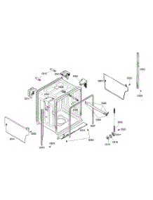 Cabinet Parts parts for Bosch Dishwasher SHX33M02UC/46 from AppliancePartsPros.com