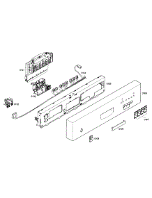 Front Panel parts for Bosch Dishwasher SHE42L12UC/36 from AppliancePartsPros.com