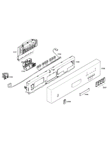 Front Panel parts for Bosch Dishwasher SHE42L12UC/47 from AppliancePartsPros.com