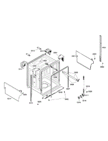 Cabinet parts for Bosch Dishwasher SHE42L12UC/47 from AppliancePartsPros.com