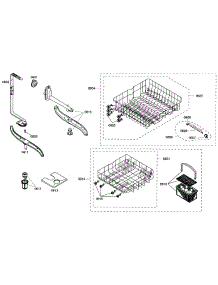 Baskets parts for Bosch Dishwasher SHE42L12UC/47 from AppliancePartsPros.com
