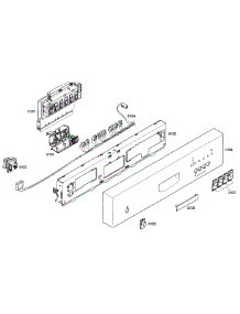 Front Panel parts for Bosch Dishwasher SHE42L12UC/38 from AppliancePartsPros.com