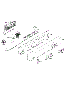 Control Panel parts for Bosch Dishwasher SHE43F02UC/50 from AppliancePartsPros.com