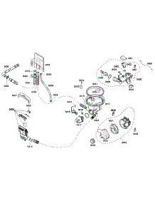 Pump Assembly parts for Bosch Dishwasher SHE43F02UC/50 from AppliancePartsPros.com