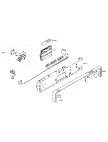 Control Panel parts for Bosch Dishwasher SHX33A02UC/21 from AppliancePartsPros.com