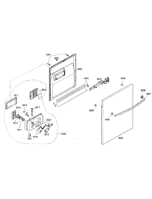 Door Assembly parts for Bosch Dishwasher SHX33A02UC/21 from AppliancePartsPros.com