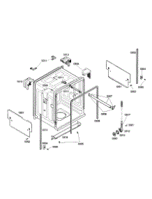 Cabinet Parts parts for Bosch Dishwasher SHX33A02UC/21 from AppliancePartsPros.com