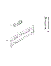 Control Panel parts for Bosch Dishwasher S47KMK35UC/25 from AppliancePartsPros.com