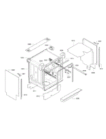 Cabinet Assembly parts for Bosch Dishwasher S47KMK35UC/25 from AppliancePartsPros.com