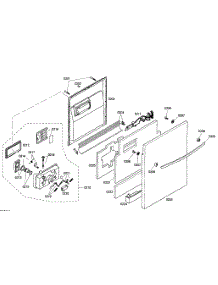 Door Assembly parts for Bosch Dishwasher SHX45M01UC/48 from AppliancePartsPros.com