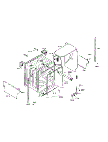 Cabinet Parts parts for Bosch Dishwasher SHX45M01UC/48 from AppliancePartsPros.com