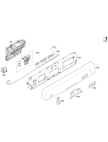 Control Panel parts for Bosch Dishwasher SHE33P02UC/56 from AppliancePartsPros.com