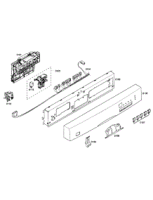 Control Panel parts for Bosch Dishwasher SHE33M06UC/46 from AppliancePartsPros.com