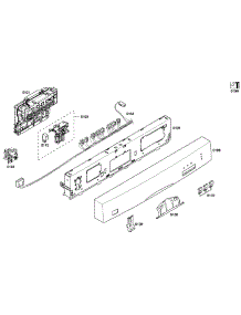 Control Panel parts for Bosch Dishwasher SHE33P05UC/56 from AppliancePartsPros.com