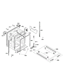 Cabinet parts for Bosch Dishwasher SHE33P05UC/56 from AppliancePartsPros.com