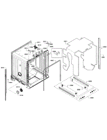 Cabinet parts for Bosch Dishwasher S36KMK12UC/05 from AppliancePartsPros.com